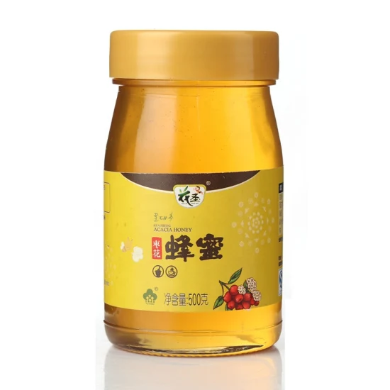 Miel pur 100 % naturel fabriqué en Chine dans une bouteille de miel de qualité supérieure pour une vente en gros saine.